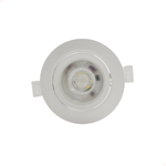 Spot Led Embutir Redondo 5w Bivolt 3000k Branco Quente