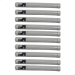 Kit C/10 Luminária Led Slim Bivolt 18W 6500K 60CM Branco Frio