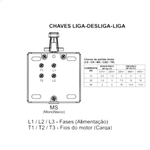 Chave Alavanca Liga/desliga Monofásica 15a Margirius Ms-815
