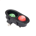 Conjunto Interruptor Liga/Desliga Margirius 17382 – 16127-NA (Verde) + 16129-NF (Vermelho)