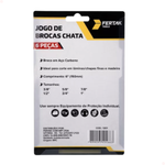 Kit Jogo De Brocas Chata 6 Peças