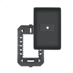 Placa 4x2 C/ Suporte Saída De Fio Habitat Black 4070 Fame Cor Preto