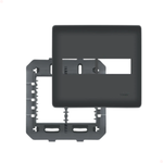 Placa Com Suporte 4x4 2 Módulos Preto Fosco Black Fame 4078