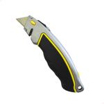 Estilete Metal Emborrachado Trapezoidal 18mm Com 5 Lâminas