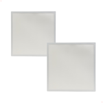 KIT C/2 Painel Led Sobrepor Quadrado 48w Bivolt 6000k Branco Frio