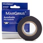 Fita Autofusão 19mm x 2m Margirius PA022408 Borracha EPR Alta Isolação e Vedação Elétrica