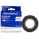 Fita Autofusão 19mm x 2m Margirius PA022408 Borracha EPR Alta Isolação e Vedação Elétrica