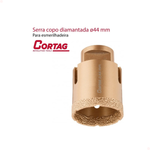 Serra Copo Diamantada 44mm Para Esmerilhadeira Cortag