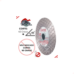 Disco Diamantado P/ Chanfro 45° Premium 110mm (62794) Cortag Cor Prateado