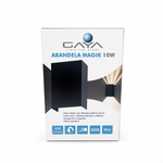Luminária Arandela Gaya Magik 10W 3000K 300 Lúmens IP65 Bivolt Preta