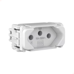 Módulo Tomada 2P+T 10A 250V~ Branco WEG Compose 13203026 – Padrão Brasileiro