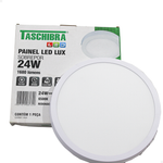 Painel LED Redondo de Embutir 24W Bivolt 6500K Taschibra Lux 15090172 – Luz Branca Fria para Teto Resid e Coml
