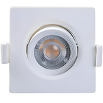 Spot LED de Embutir Quadrado PAR30 10W Bivolt 6500K Taschibra – Luz Branca Fria