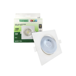 Spot LED de Embutir Quadrado PAR30 10W Bivolt 6500K Taschibra – Luz Branca Fria