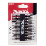 Kit 10 Ponteira Bits Ponta Dupla Phillips 65Mm Ph2 Duplo Makita D-34366