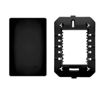 Kit 4 Placas Espelho Cega Preto Fosco 4x2 Fame Black 4068