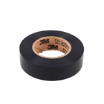KIT C/10 Fita Isolante 3M Imperial 18mm x 10m Preta – Alta Aderência e Resistência Elétrica 400434