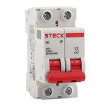 Disjuntor Bipolar 2P Curva C 3KA Steck – 2A a 125A