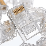 Conector RJ45 FC Fontes – Rede CAT5E e CAT6, Padrão TIA/EIA 568A e 568B