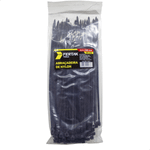 Abraçadeira de Nylon Preta 2,5 × 200 mm com 100 Unidades Fertak – 1323