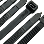 Abraçadeira de Nylon Preta 2,5 × 200 mm com 100 Unidades Fertak – 1323