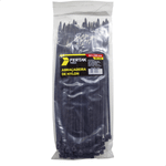 Abraçadeira de Nylon Preta 3,6 × 200 mm com 100 Unidades Fertak – 1324