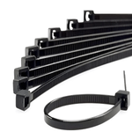 Abraçadeira de Nylon Preta 3,6 × 200 mm com 100 Unidades Fertak – 1324