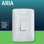 Conjunto Interruptor Simples 6A 250V Aria Tramontina – 57241001