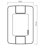 Conjunto Interruptor Simples 6A 250V Aria Tramontina – 57241001