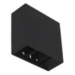 Arandela LED 4W 3000K 240 lm Preta Gaya 9681 – Iluminação Decorativa Interna