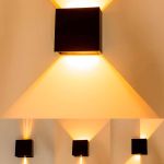 Arandela LED 4W 3000K 240 lm Preta Gaya 9681 – Iluminação Decorativa Interna