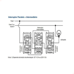 Módulo Interruptor Intermediário 10A 250V Branco Compose WEG – 13203023