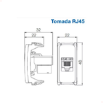  Módulo RJ45 Cat5e Branco Compose WEG – 13206662