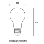 Lâmpada Bulbo LED 7W 6500K Bivolt Empalux – AL07562