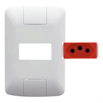Conjunto Tomada 2P+T 20A 250V Aria Vermelha Tramontina – 57241015