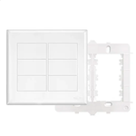 Placa 4x4 Cega com Suporte FAME Evidence Branca 