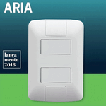 Conjunto com 2 Interruptores Simples 6A 250V Aria Tramontina – 57241040
