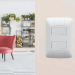 Conjunto com 2 Interruptores Simples 6A 250V Aria Tramontina – 57241040