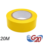 Fita Isolante PVC Antichama 19 mm x 20 m Amarela G20 FIS13201