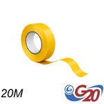 Fita Isolante PVC Antichama 19 mm x 20 m Amarela G20 FIS13201