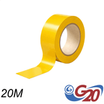 Fita Isolante PVC Antichama 19 mm x 20 m Amarela G20 FIS13201
