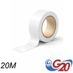 Fita Isolante PVC Antichama 19 mm x 20 m Branca G20 FIS13203