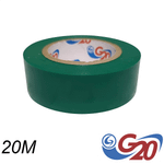 Fita Isolante PVC Antichama 19 mm x 20 m Verde G20 FIS13207