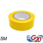 Fita Isolante PVC Antichama 19 mm x 5 m Amarela G20 FIS13051