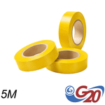 Fita Isolante PVC Antichama 19 mm x 5 m Amarela G20 FIS13051