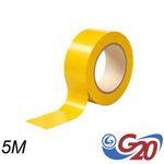 Fita Isolante PVC Antichama 19 mm x 5 m Amarela G20 FIS13051