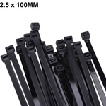 Abraçadeira de Nylon 2,5 mm x 100 mm Preta G20 ABN25106 - Pacote com 100 Unidades