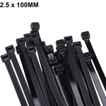 Abraçadeira de Nylon 2,5 mm x 100 mm Preta G20 ABN25106 - Pacote com 100 Unidades