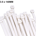 Abraçadeira de Nylon 3,5 mm x 140 mm Branca G20 ABN35143 - Pacote com 100 Unidades