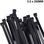 Abraçadeira de Nylon 3,5 mm x 200 mm Preta G20 ABN35206 - Pacote com 100 Unidades